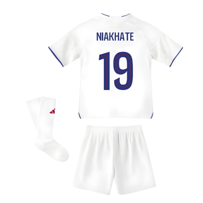 2025-2026 Olympique Lyon Home Mini Kit (Niakhate 19)-SoccerKits Hub | Buy Soccer Jerseys Online